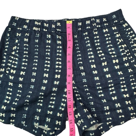 J. Crew Women's Faded Adire Shorts Size 12 - Picture 4 of 8
